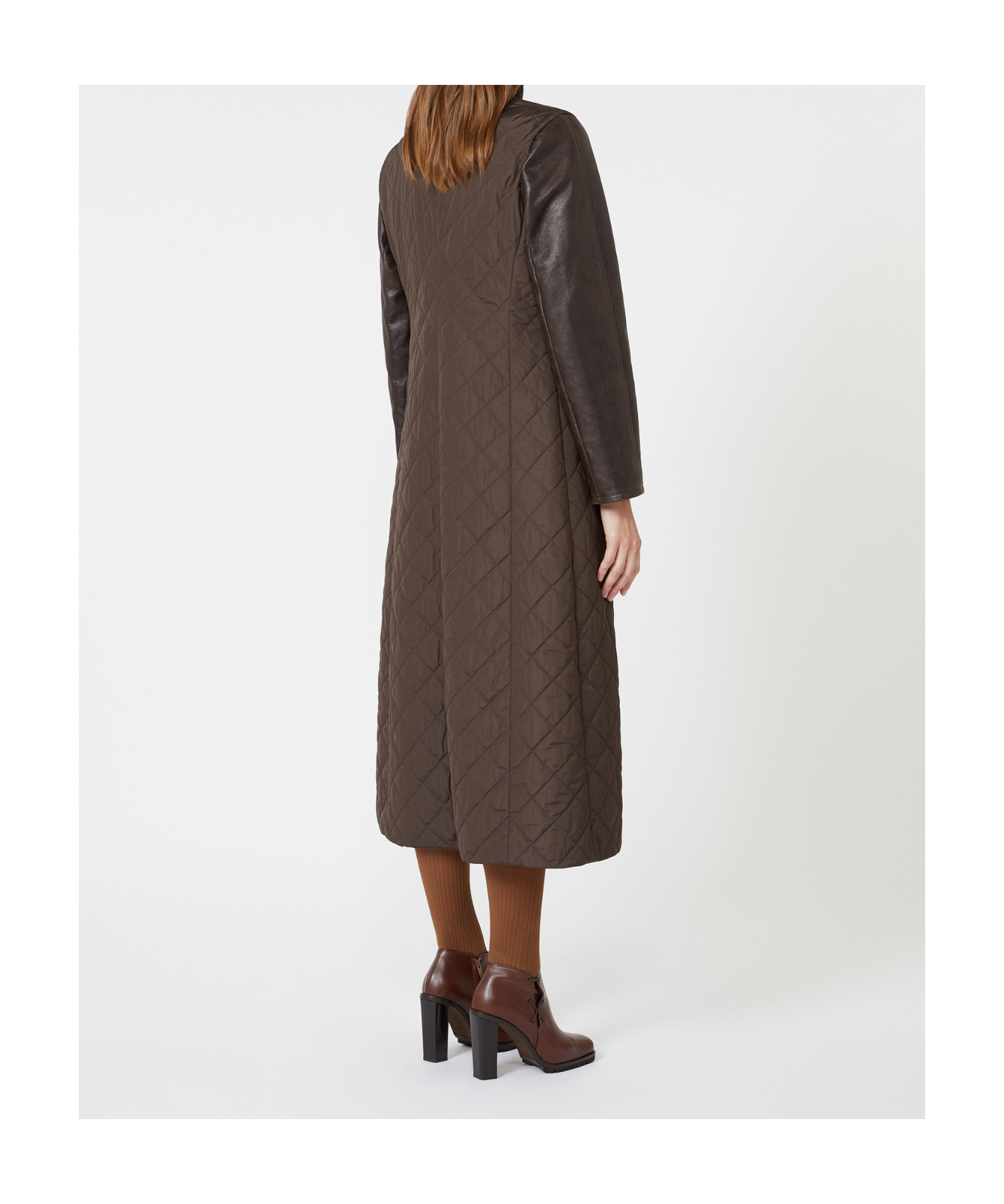 Max Mara Long-sleeved Cotton Jacket In Multi
