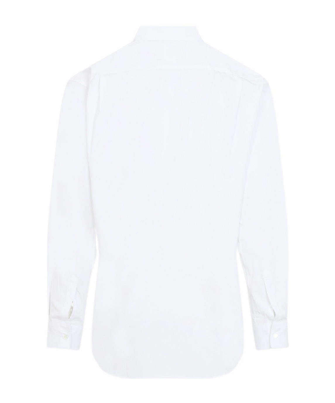 Comme Des Garçons Shirt Live Free Patch Long-sleeved Shirt In White