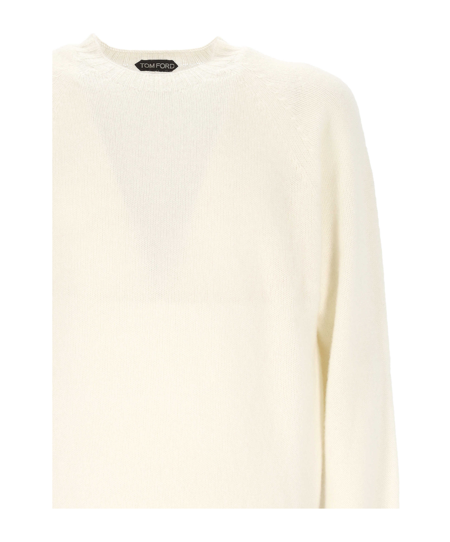 Tom Ford Crew Neck Sweater In White