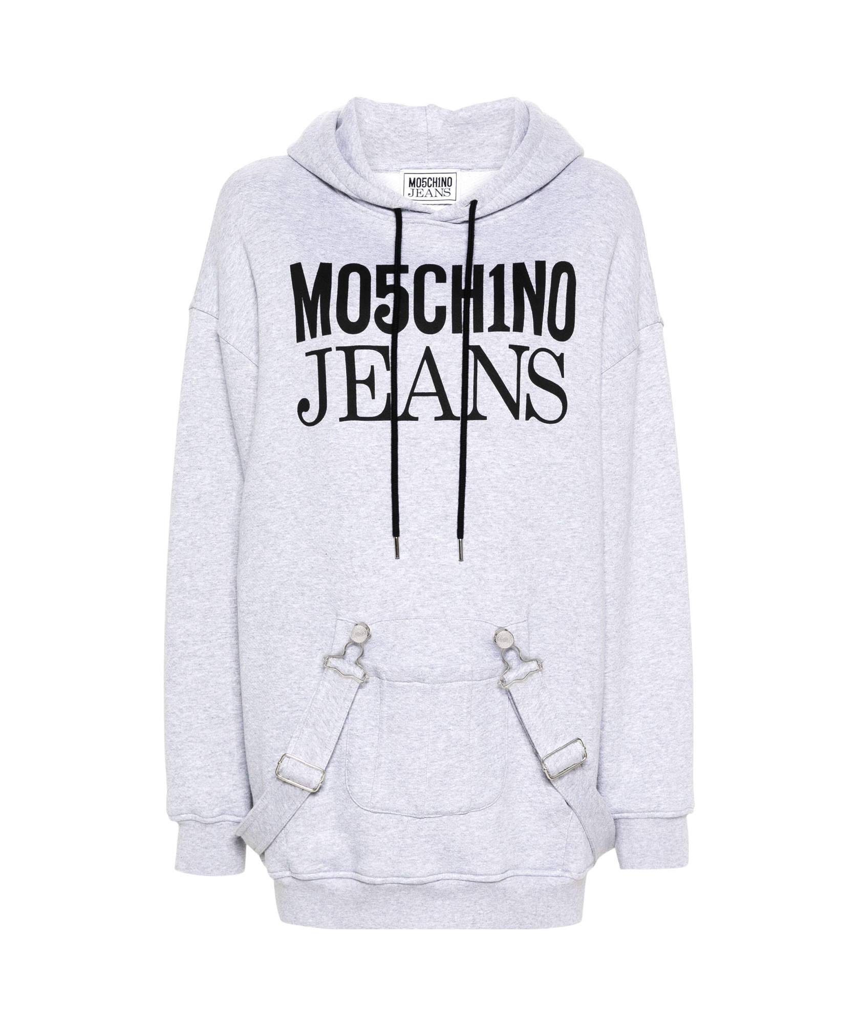 Moschino Strap-detailed Hooded Minidress In White