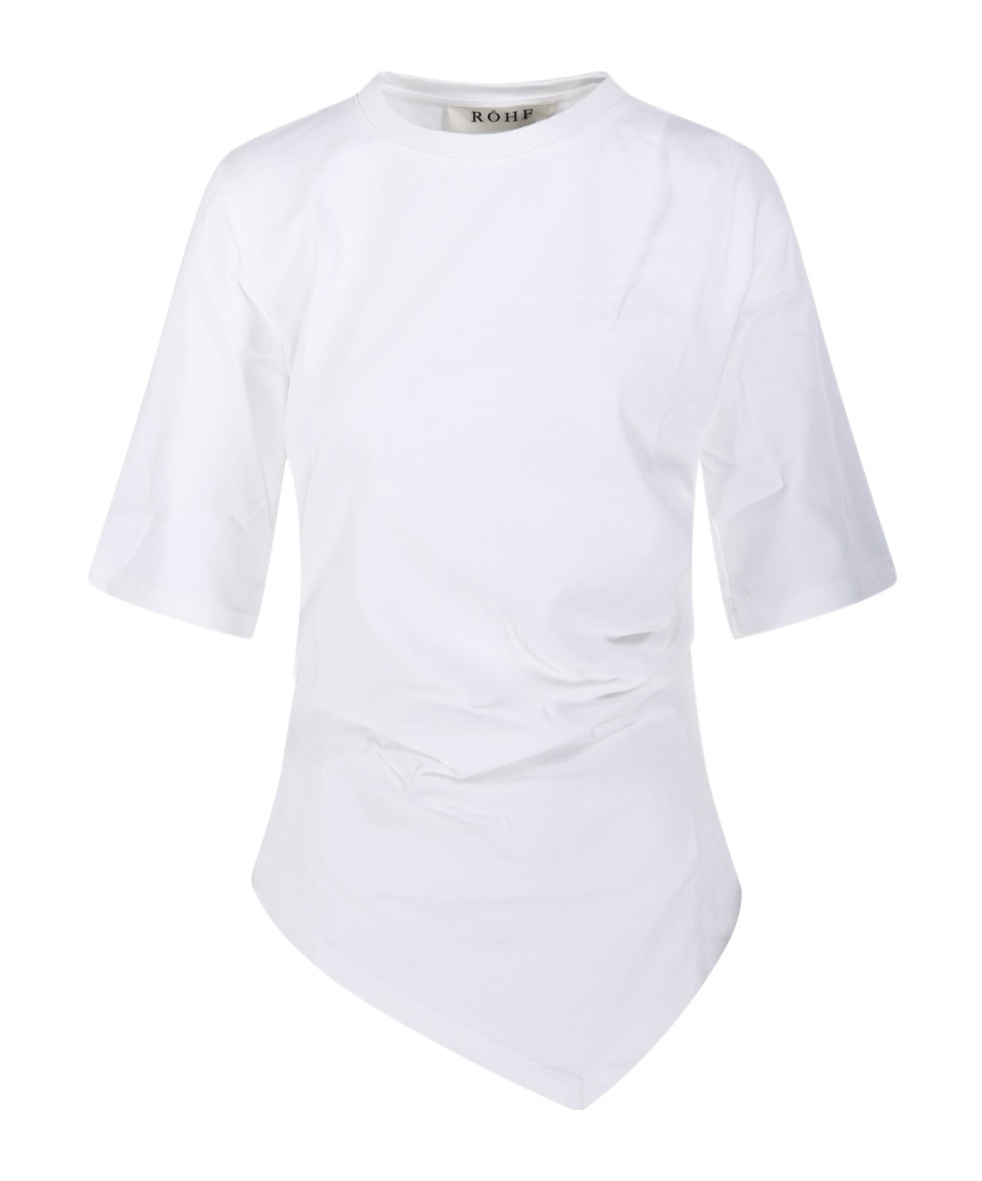Rohe Re-invented Twisted T-shirt Optic White In White