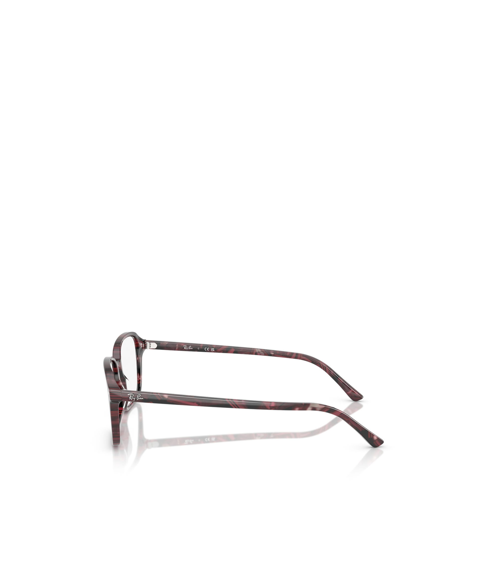 Ray Ban Geometric Flat Mirror In Black