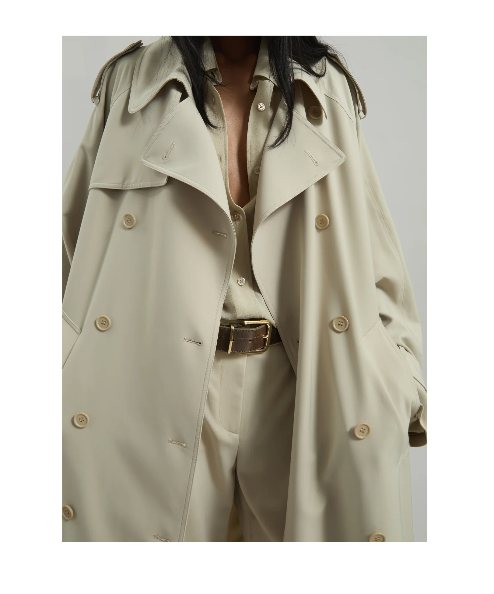 THE FRANKIE SHOP VEYRON TRENCH COAT
