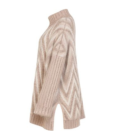 D Exterior Jacquard Cardigan In Neutral