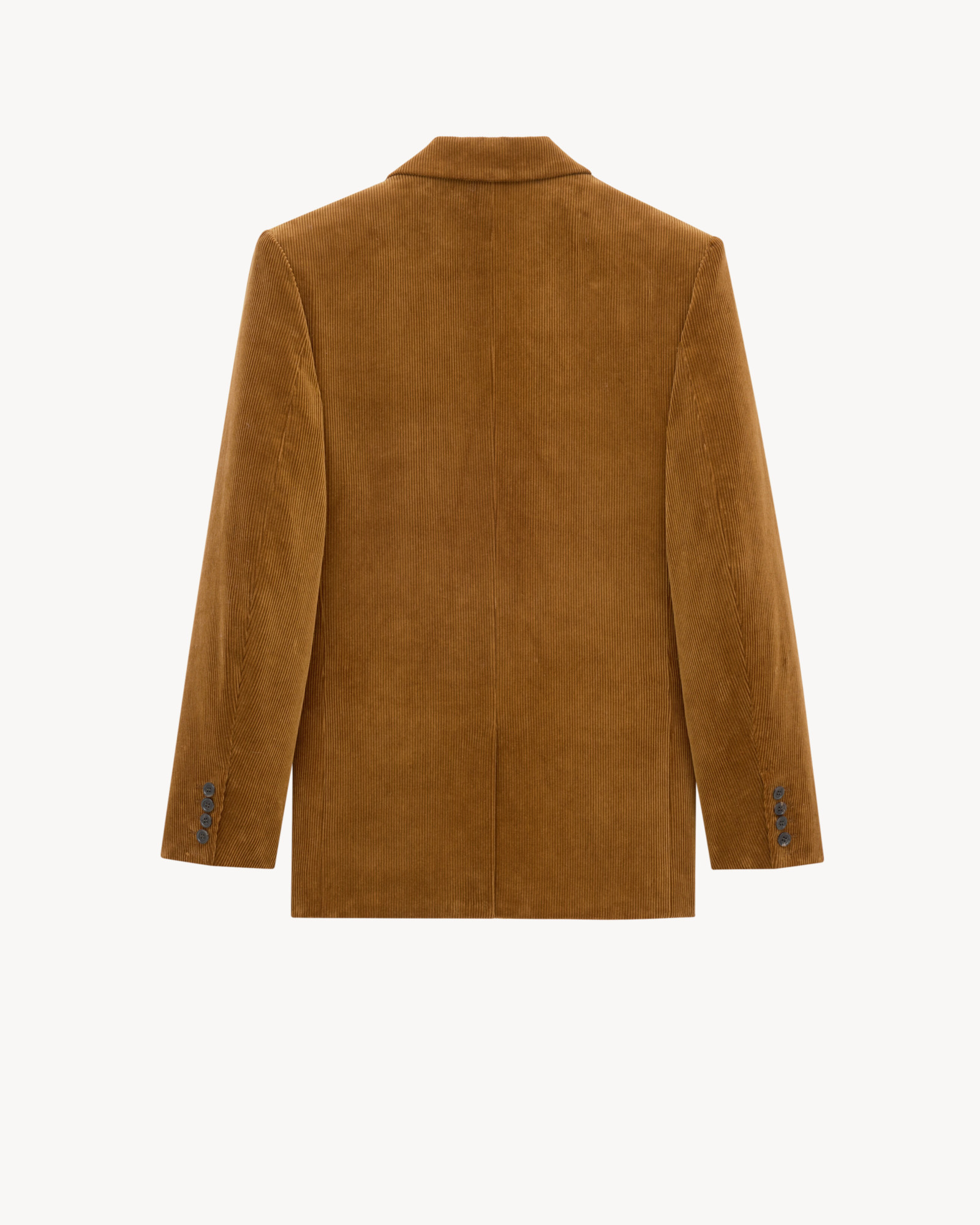 Saint Laurent Jacket In Corduroy In Brown