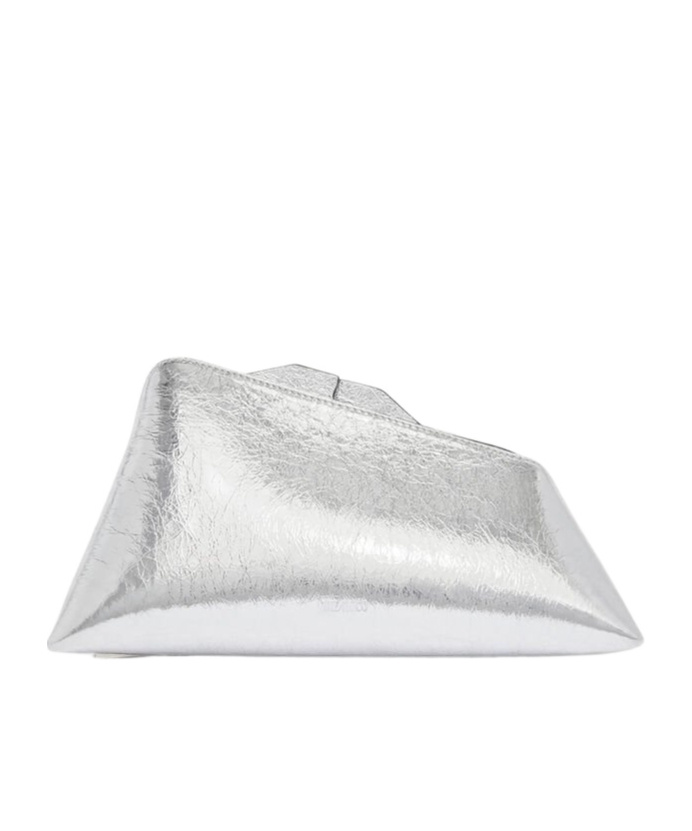 Attico Geometric Clutch In White