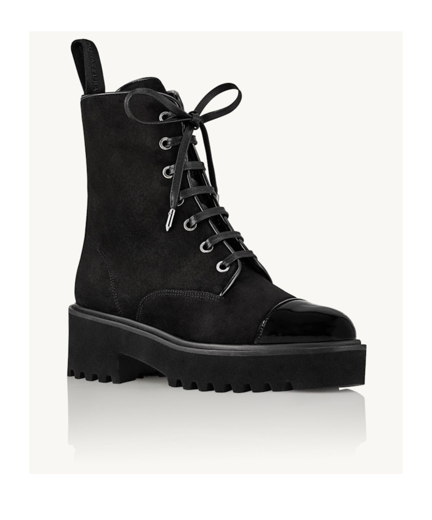 Aquazzura Desert Lace-up Suede Boots In Black
