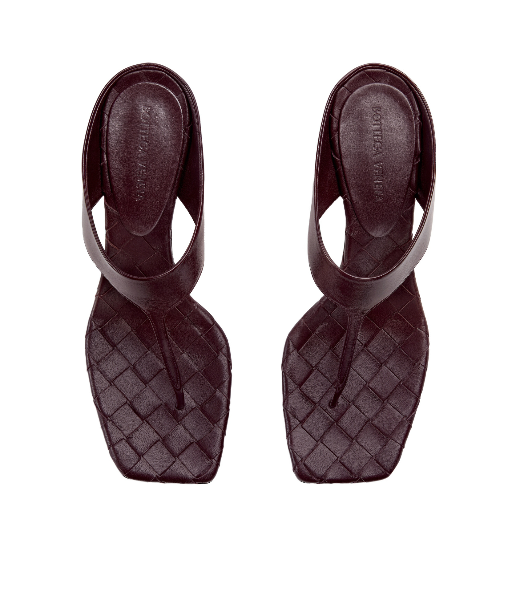 Bottega Veneta Square Toe Quilted Block Heel Sandals In Multicolor
