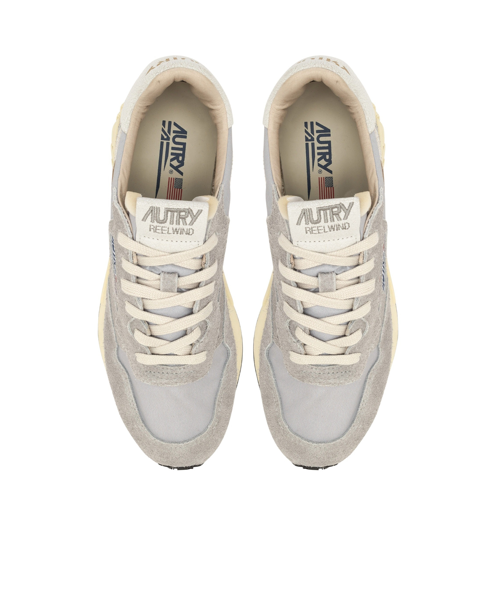 Autry Round Head Low-cut Sneakers In Gray