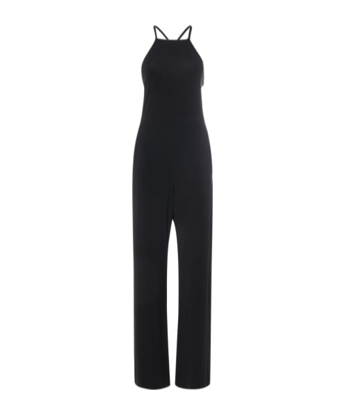 Max Mara Crossed Jumpsuit In Black