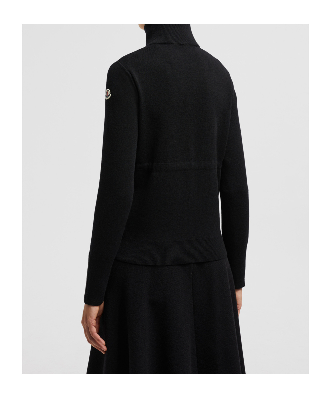 Moncler Panelled Jacket In Black