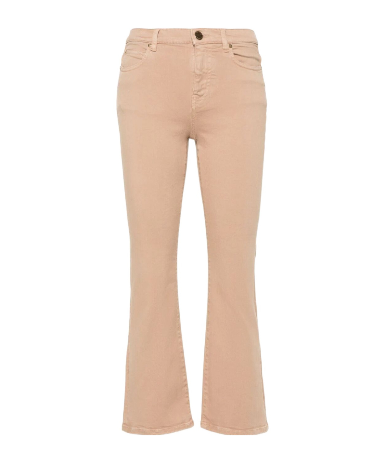 Pinko Brenda Mid-rise Bootcut Jeans In Nude