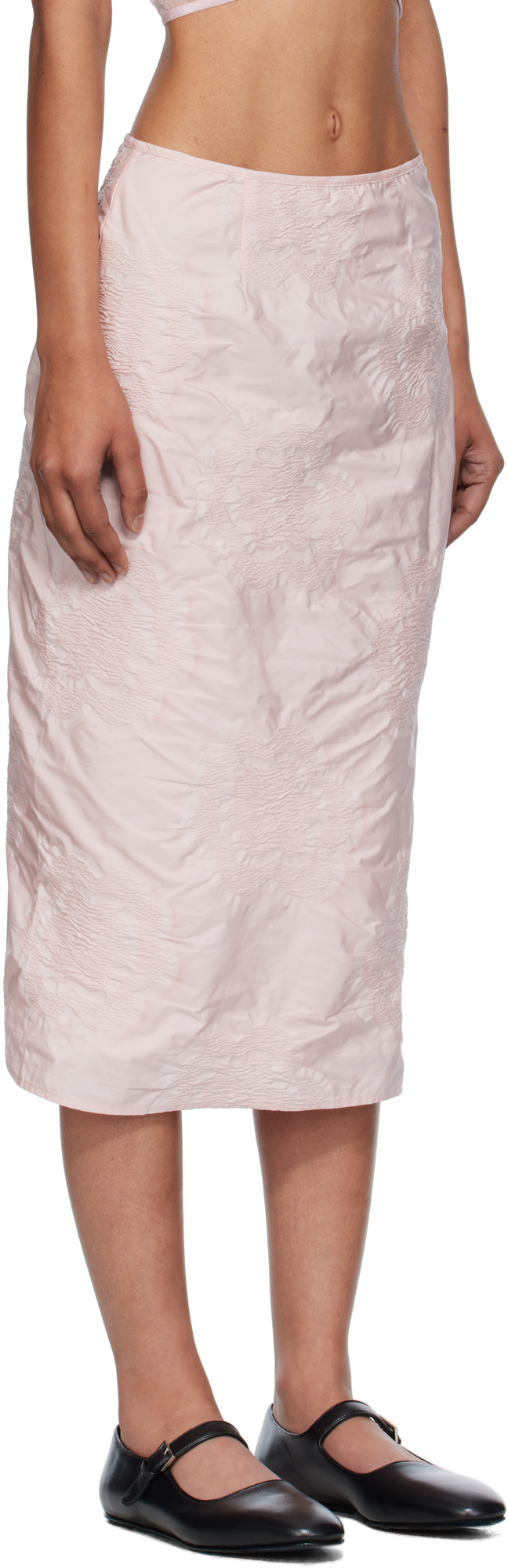 Cecilie Bahnsen Pleated Skirt In Pink