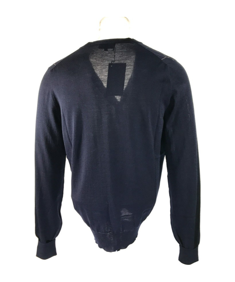 DUNHILL V-NECK LONG-SLEEVED SWEATER