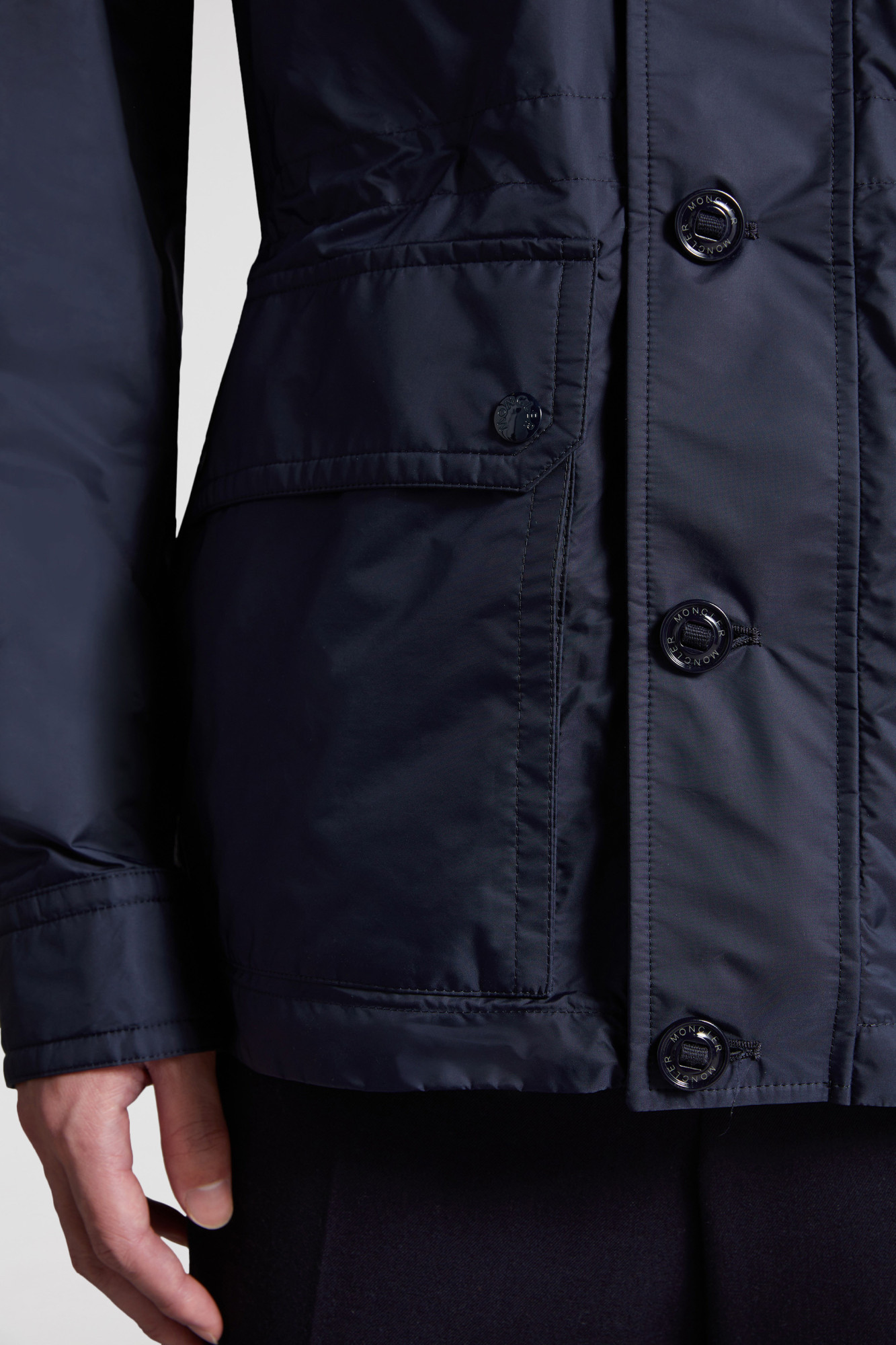 Moncler Lez Casual Jacket In Blue