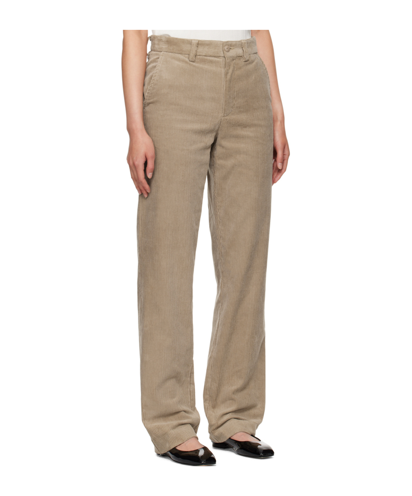 Apc Brigitte Four-pocket Casual Pants In Brown