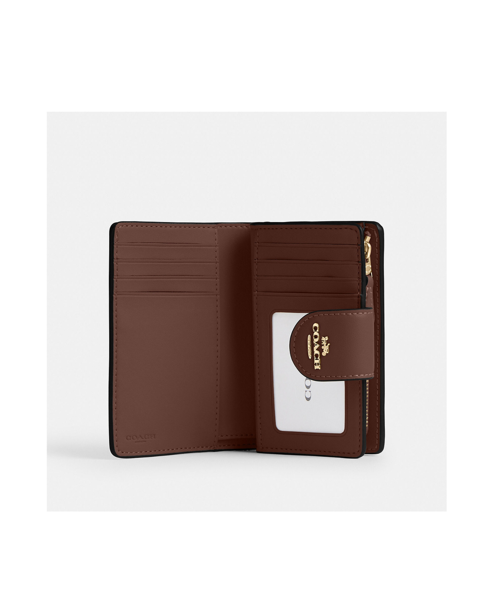 Coach Logo Wallet In Brown
