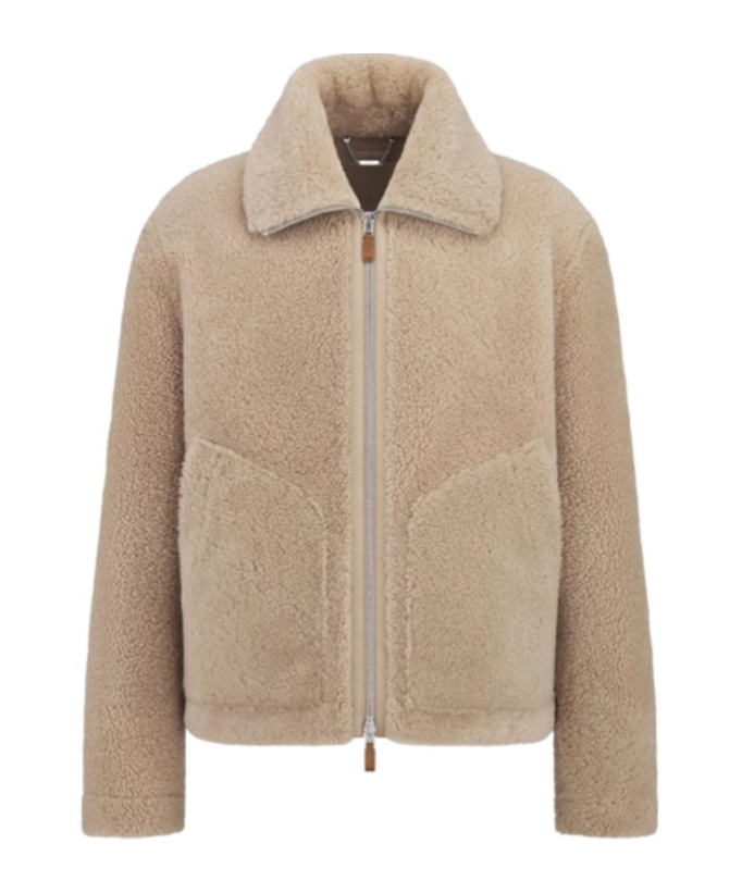 Dior Long-sleeved Casual Jacket In Nude