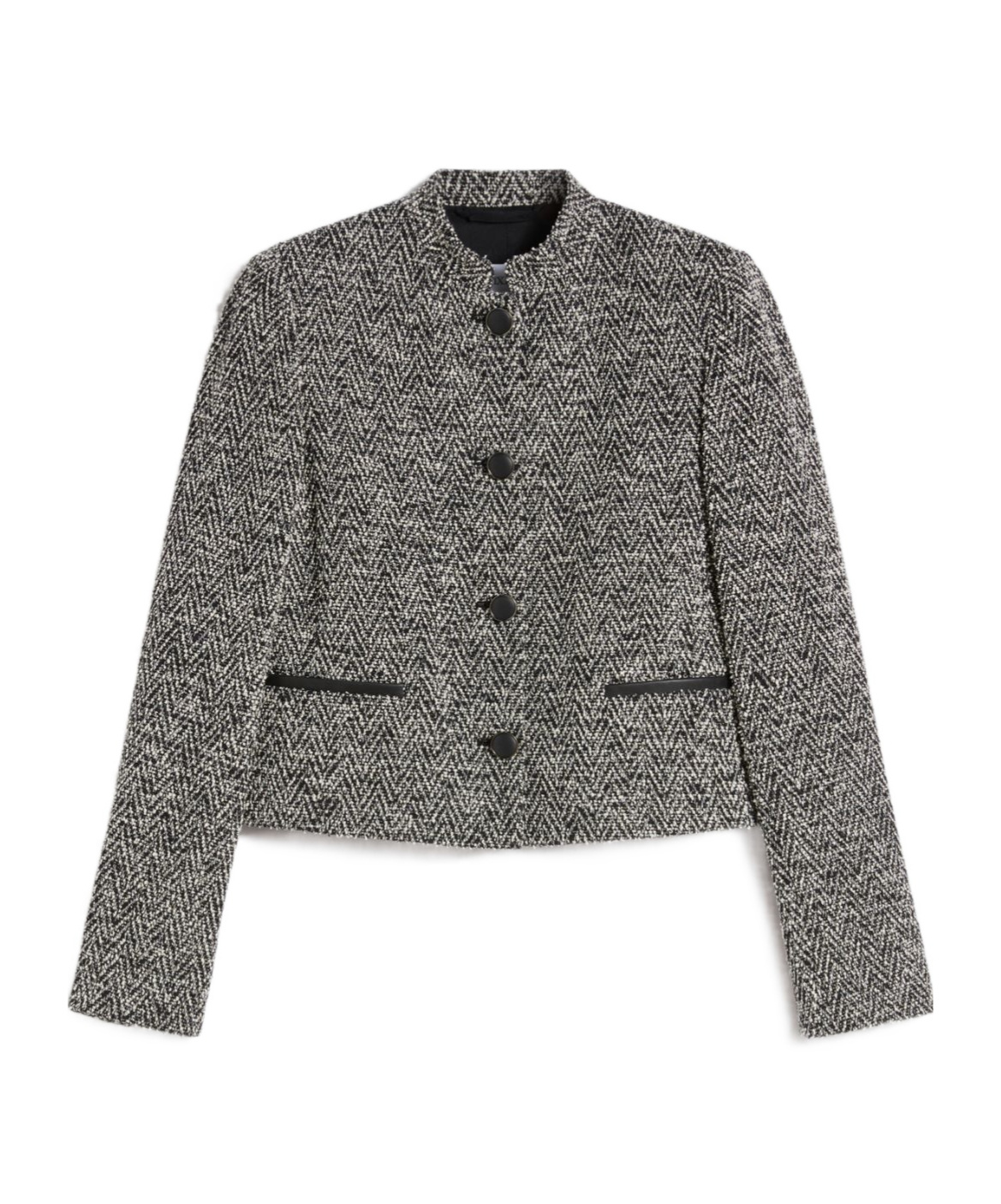 Max Mara Donald Cotton And Wool-blend Jacket In Gray