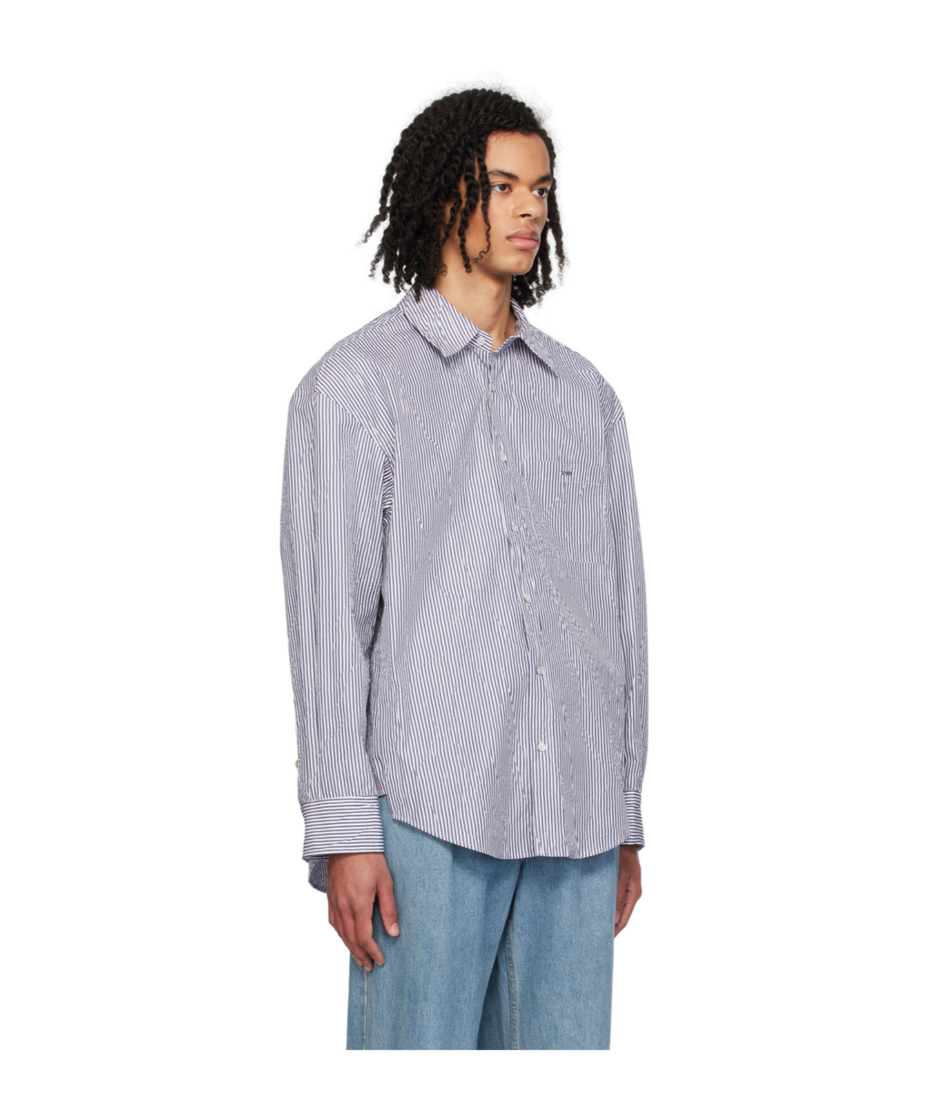 Wooyoungmi Striped Button Shirt In Multicolor