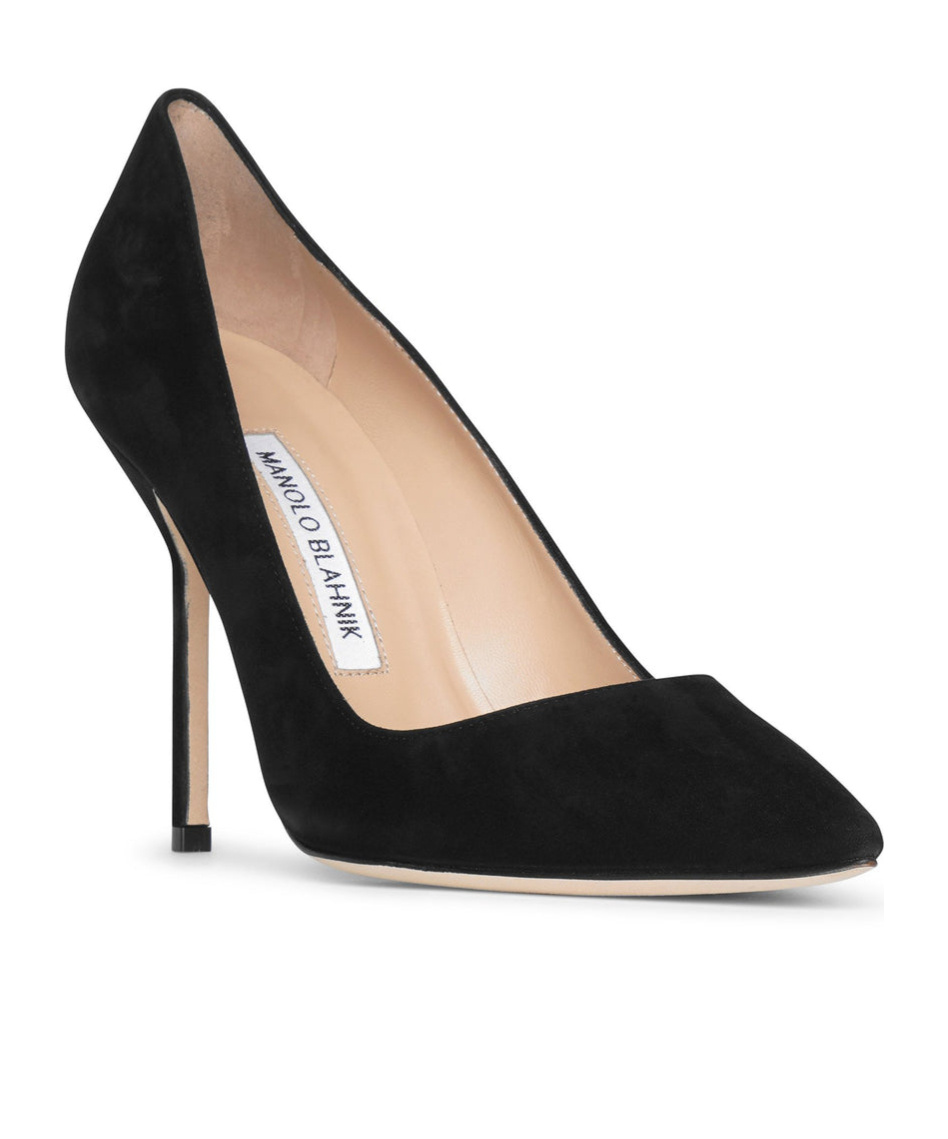 Manolo Blahnik Bb 90mm Pointed Pumps In Black