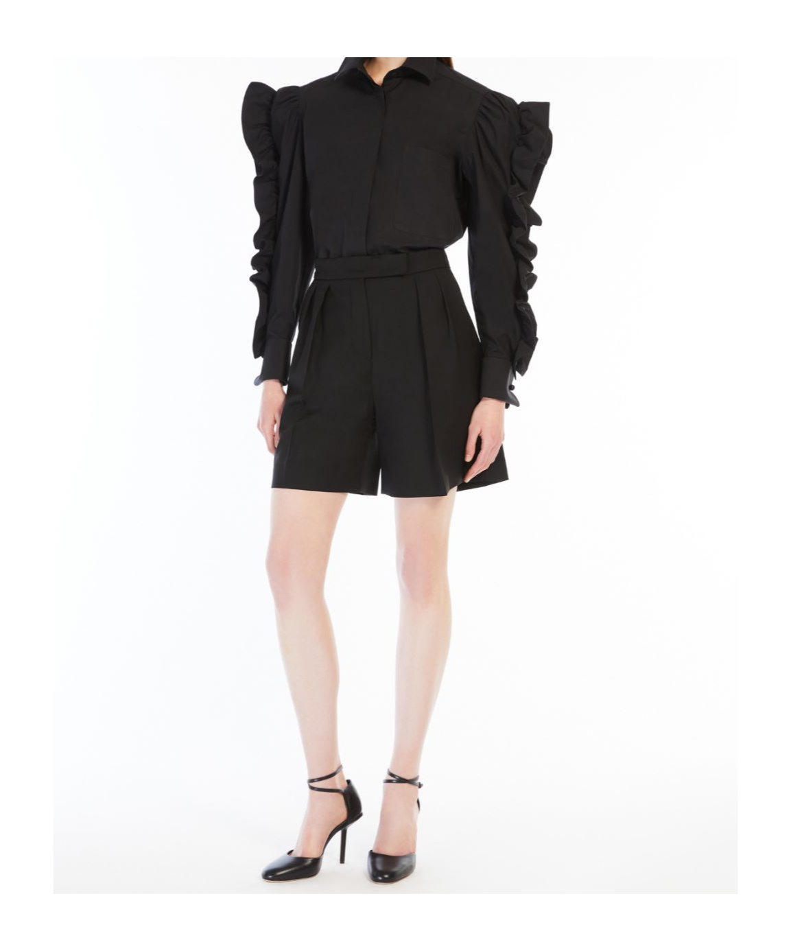 Max Mara Amburgo Shorts In Black