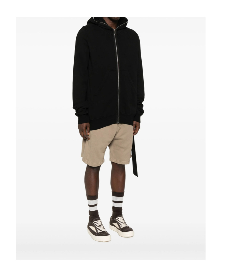 Rick Owens Drkshdw Long-sleeve Zip-up Hoodie In Black