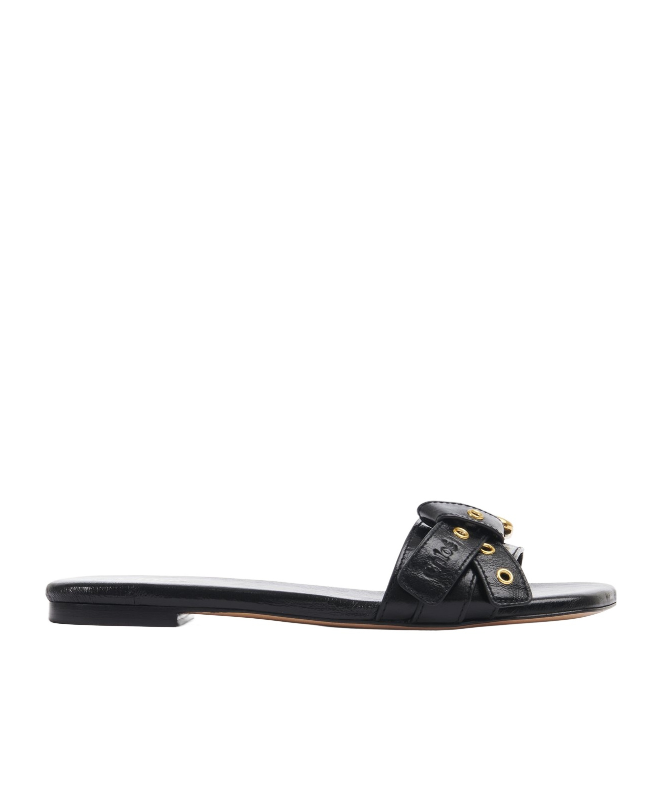 Chloé Square Toed Slippers In Multicolor
