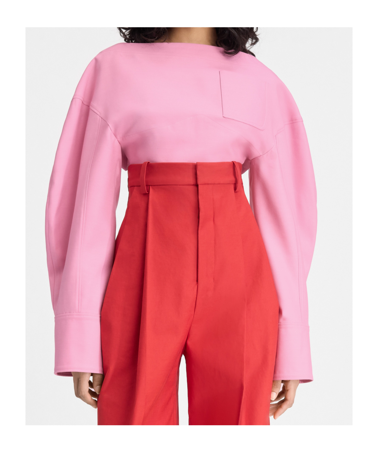 Jacquemus Le Haut Casaco Hollowed Out Blouse In Pink