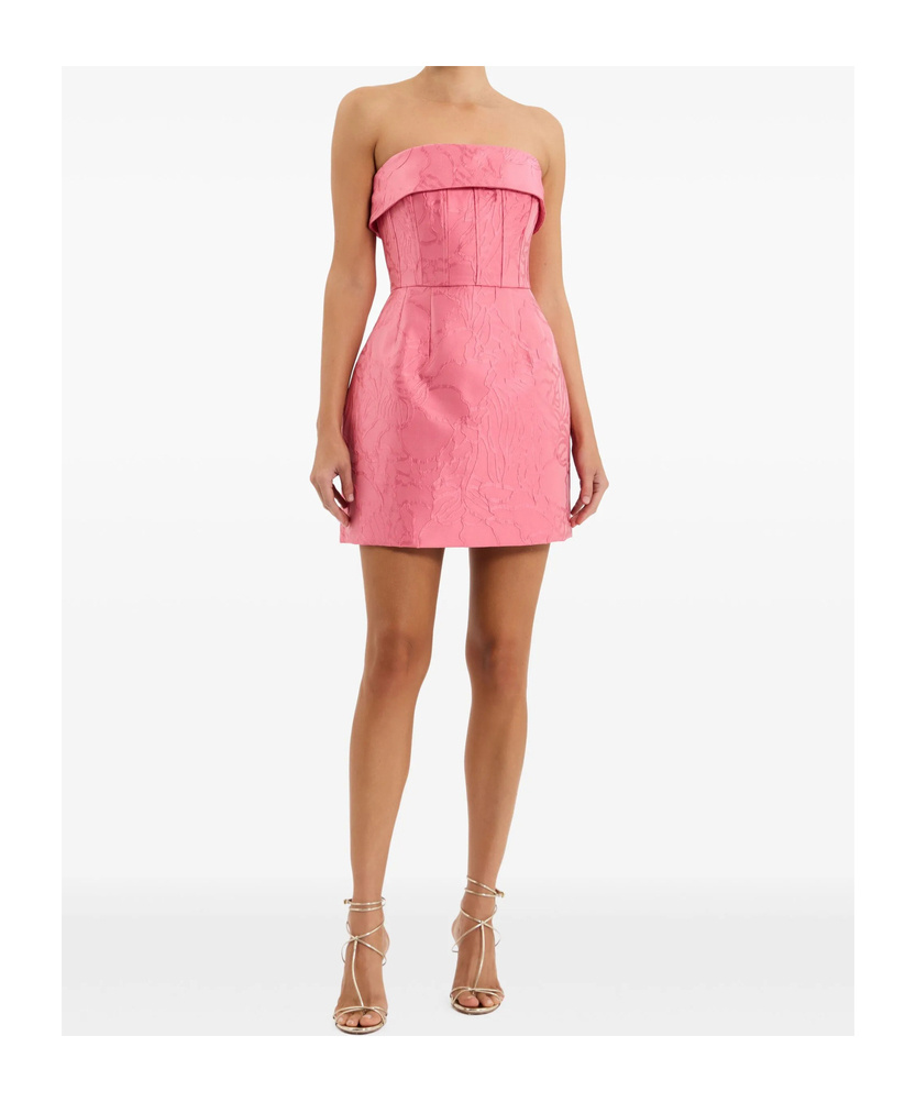 Rebecca Vallance Petra Strapless Jacquard Corset Mini Dress