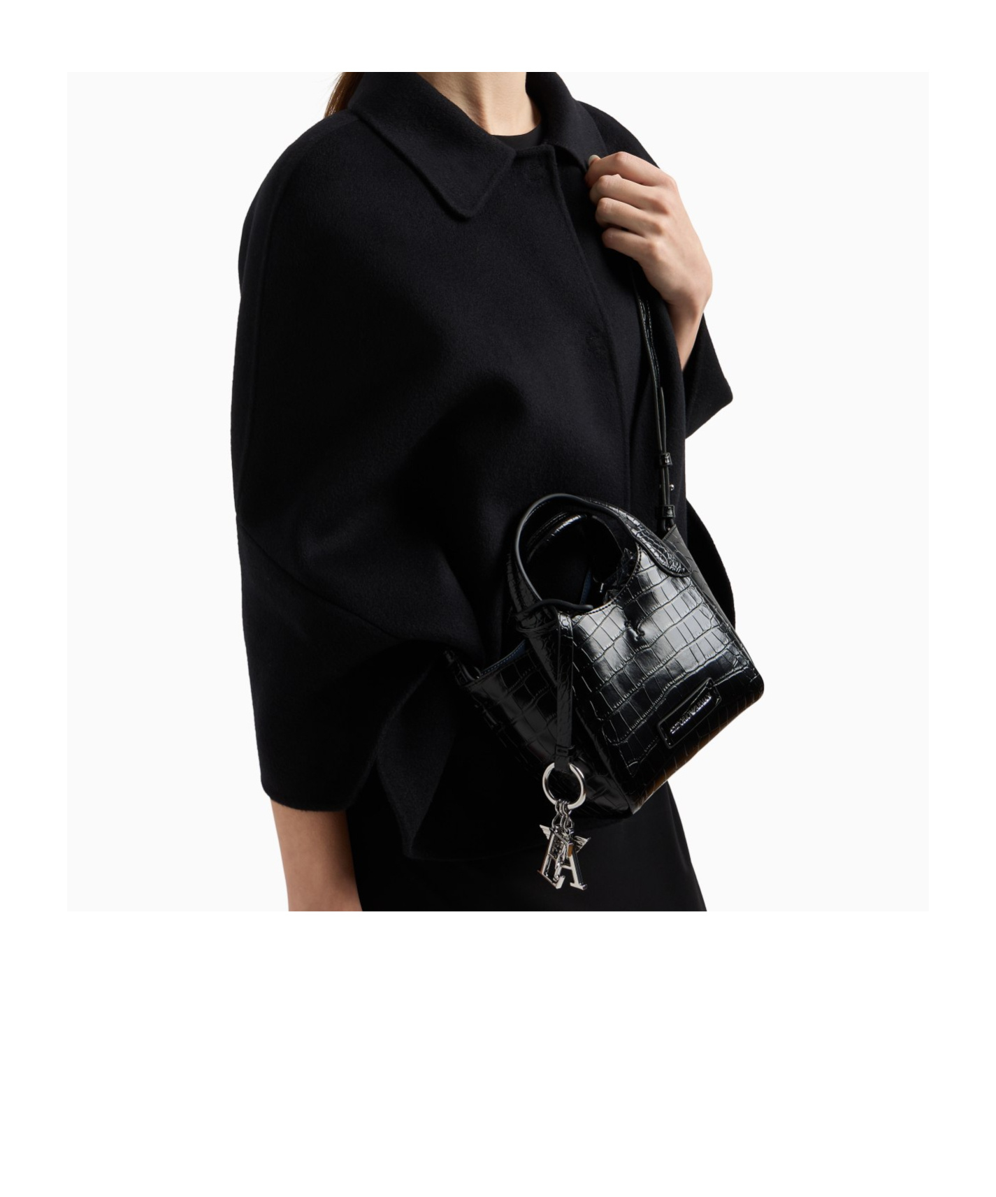 EMPORIO ARMANI LOGO-CHARM TOTE BAG