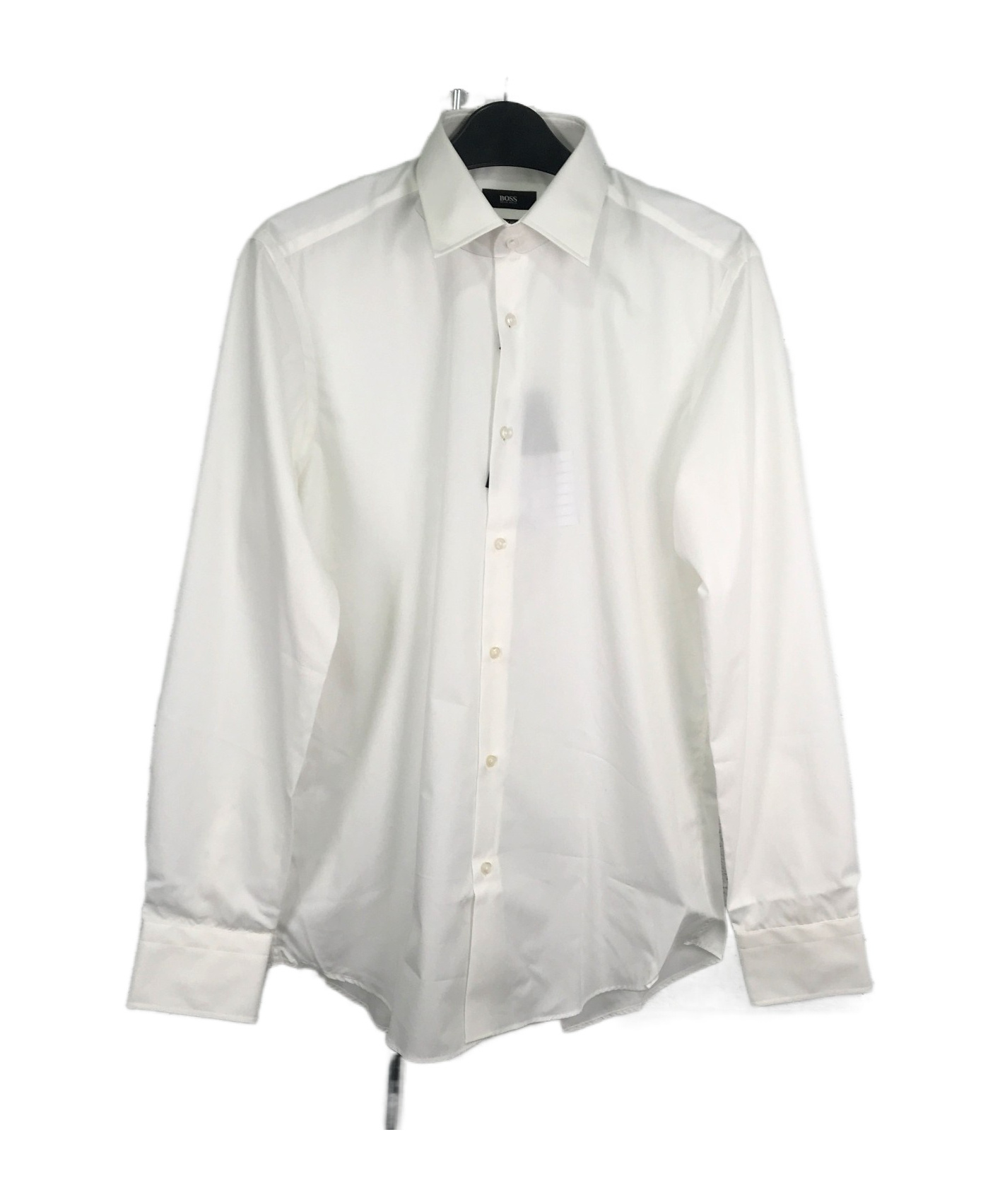 Hugo Boss Lapel Long-sleeved Shirt In White