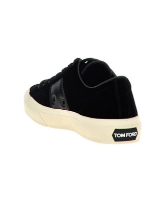 Tom Ford Logo-print Low-top Sneakers In Black