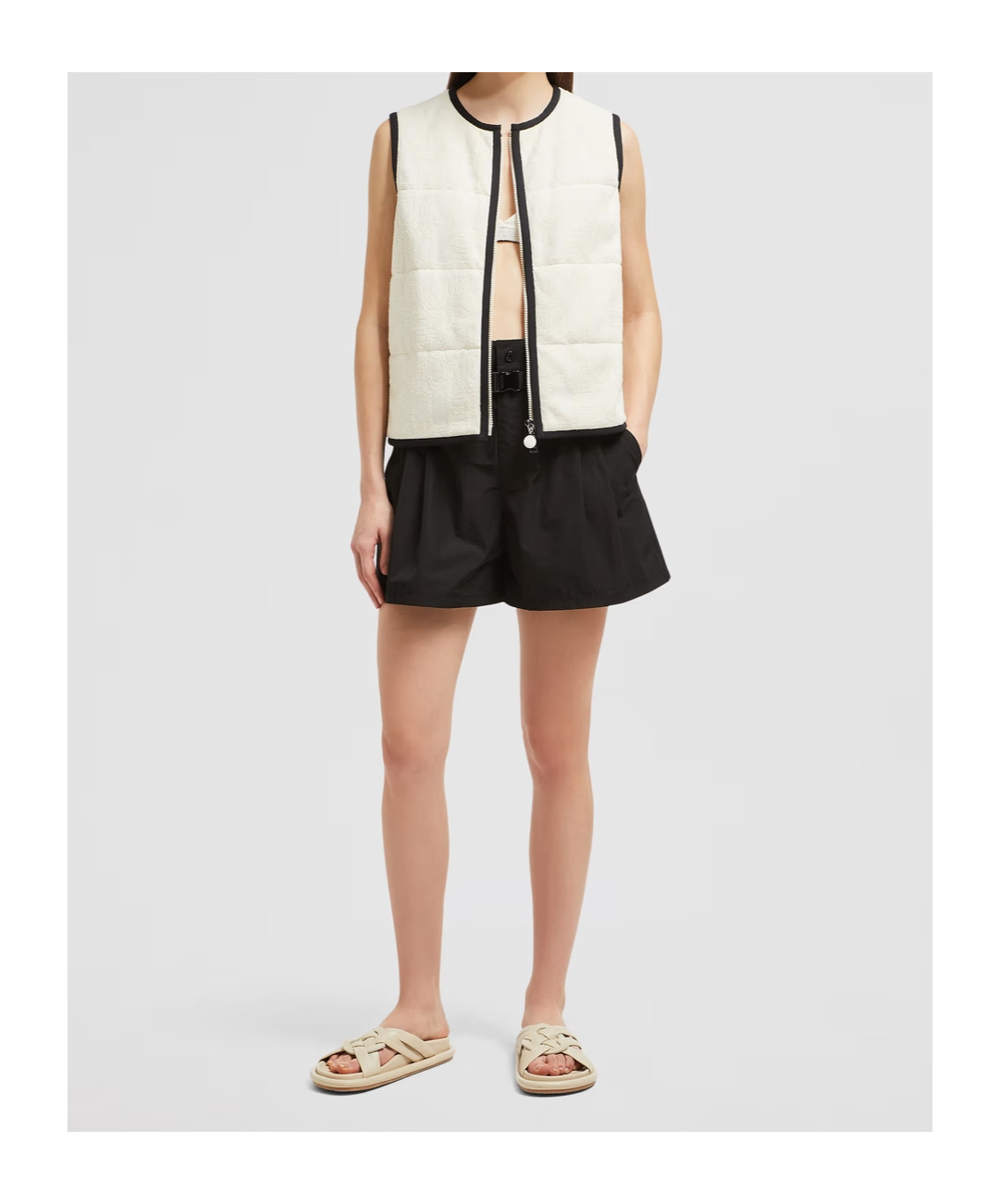 Moncler Smanicato Gilet In White