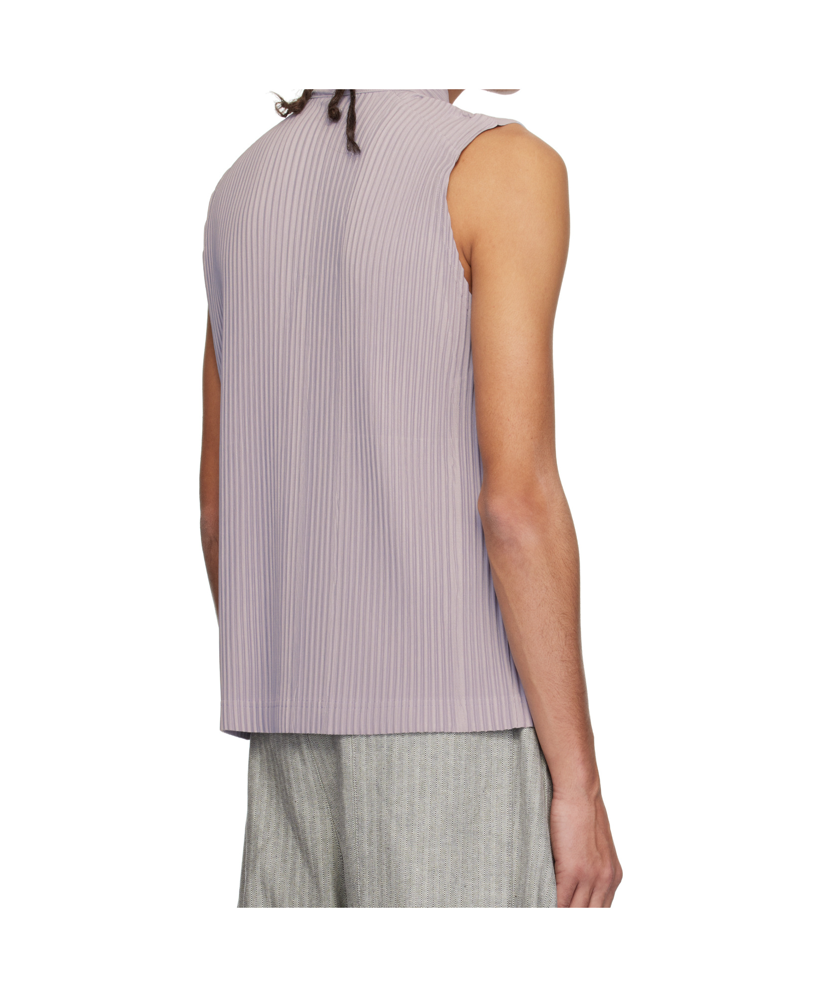 Shop Issey Miyake Turbine Vest In Nude