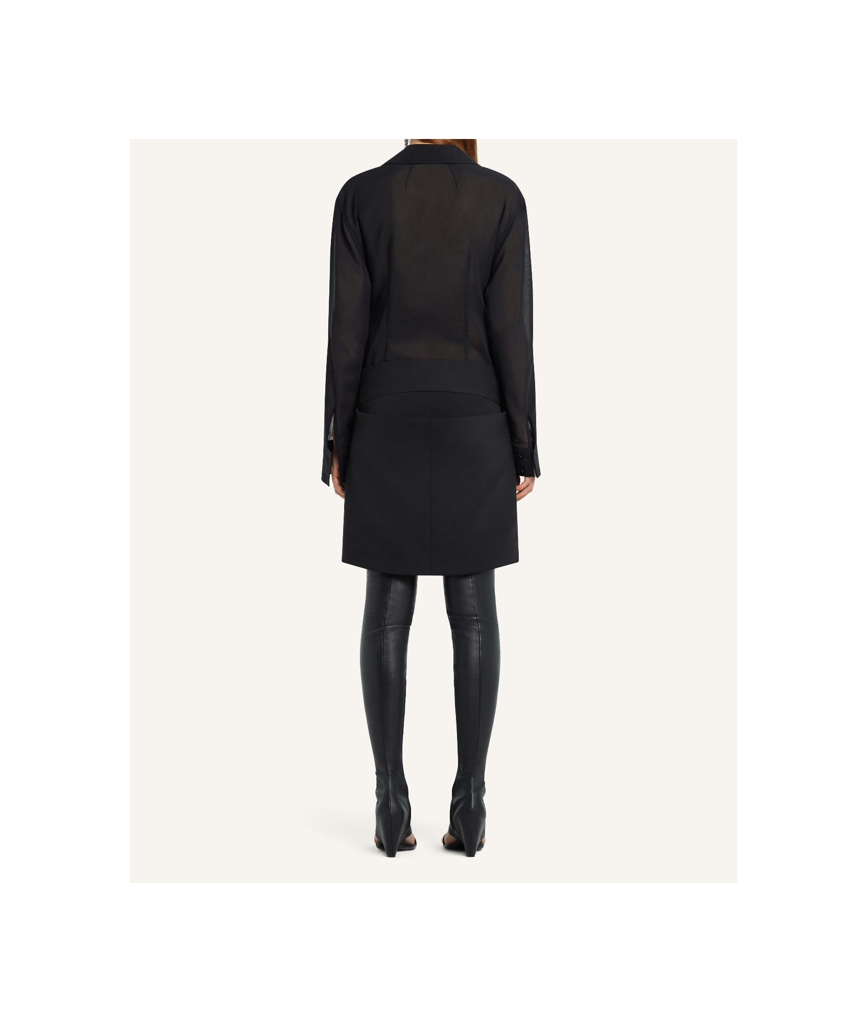 Shop Courrèges Cotton Shirt In Black