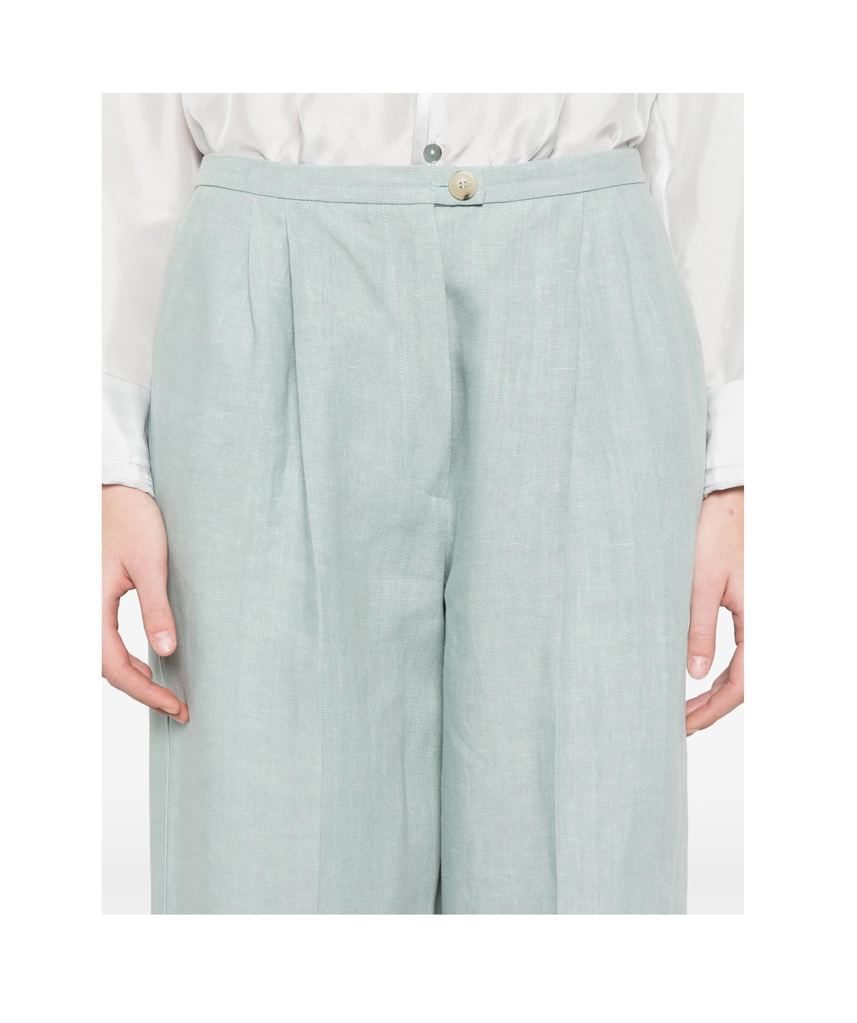 FORTE FORTE LINEN DARTED TROUSERS