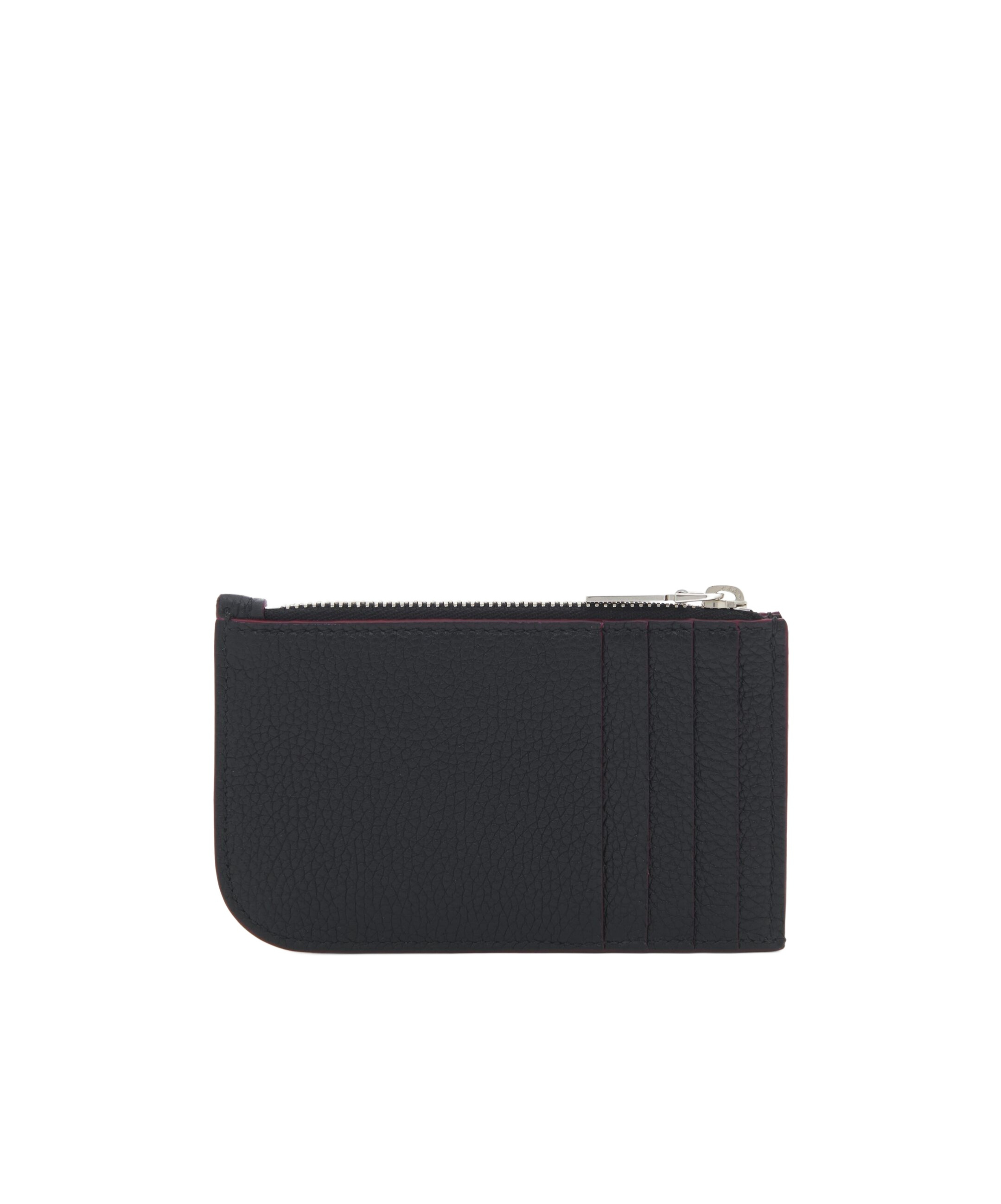 Alexander Mcqueen Sling Zipper Card Bag In Black