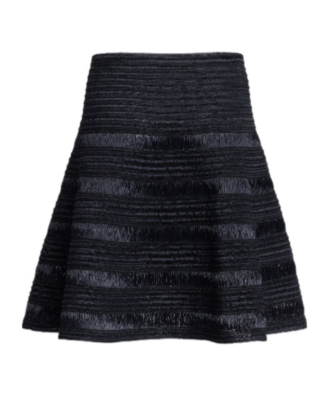 Alaïa Knitted Skirt In Black