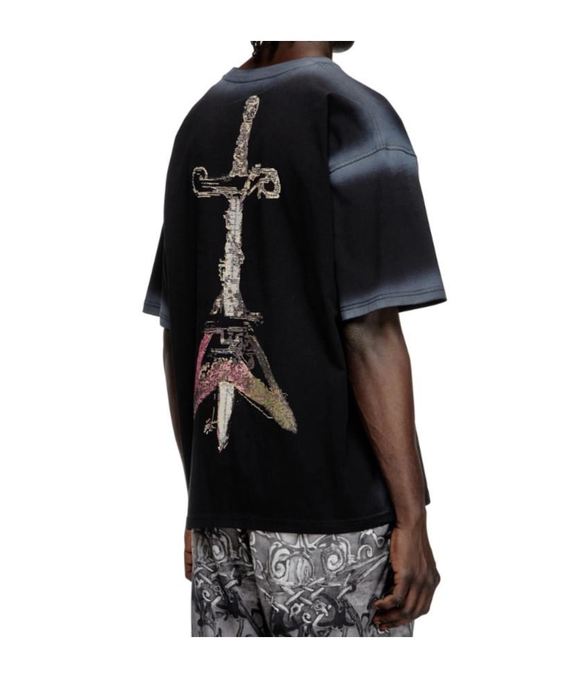 Diesel Short-sleeved T-shirt In Black