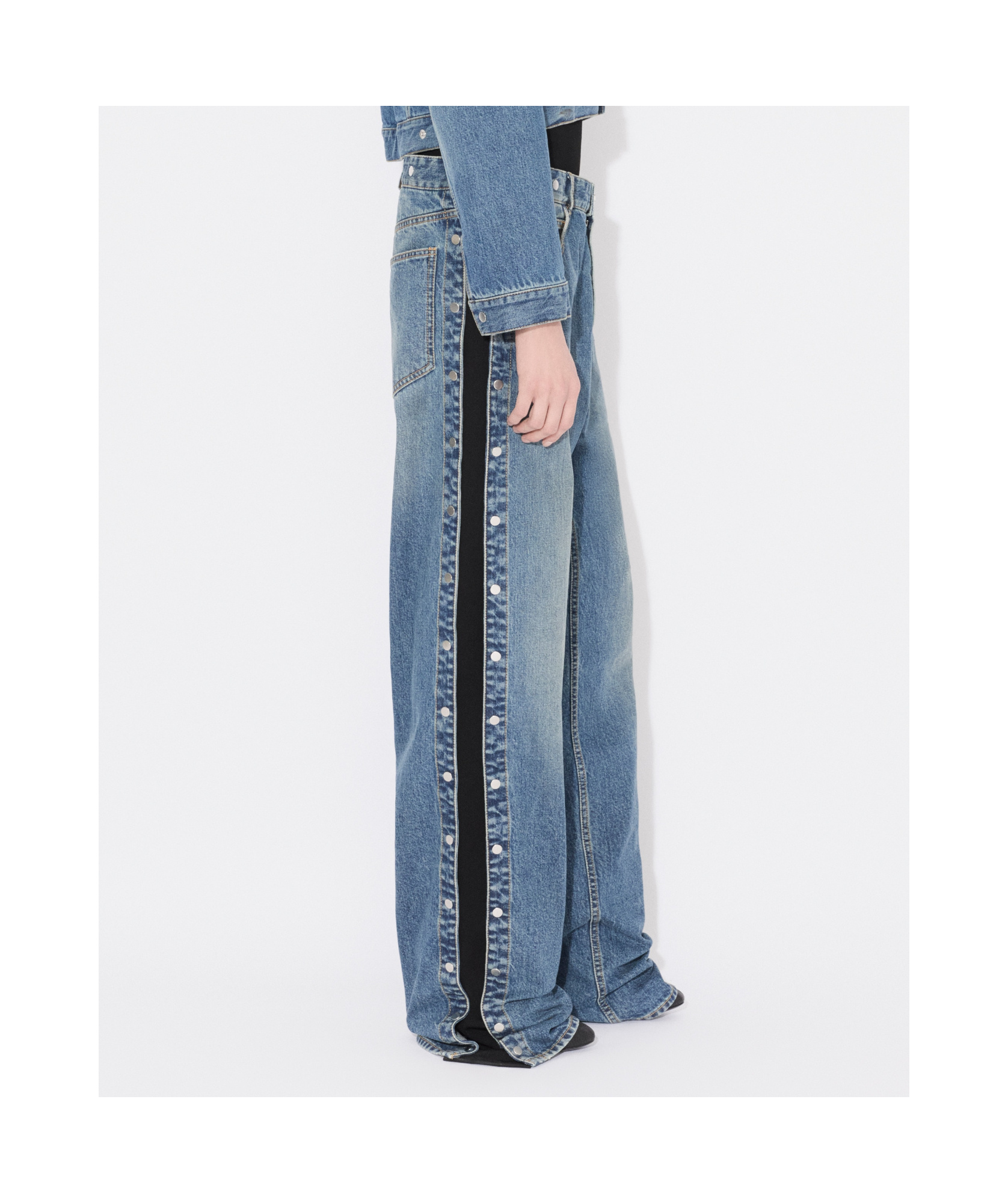 Alaïa Knitted Jeans In Blue