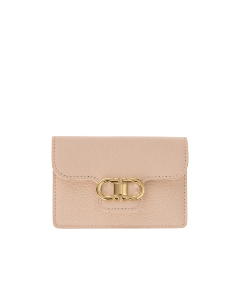 Ferragamo Gancini Calfskin Keyring Wallet