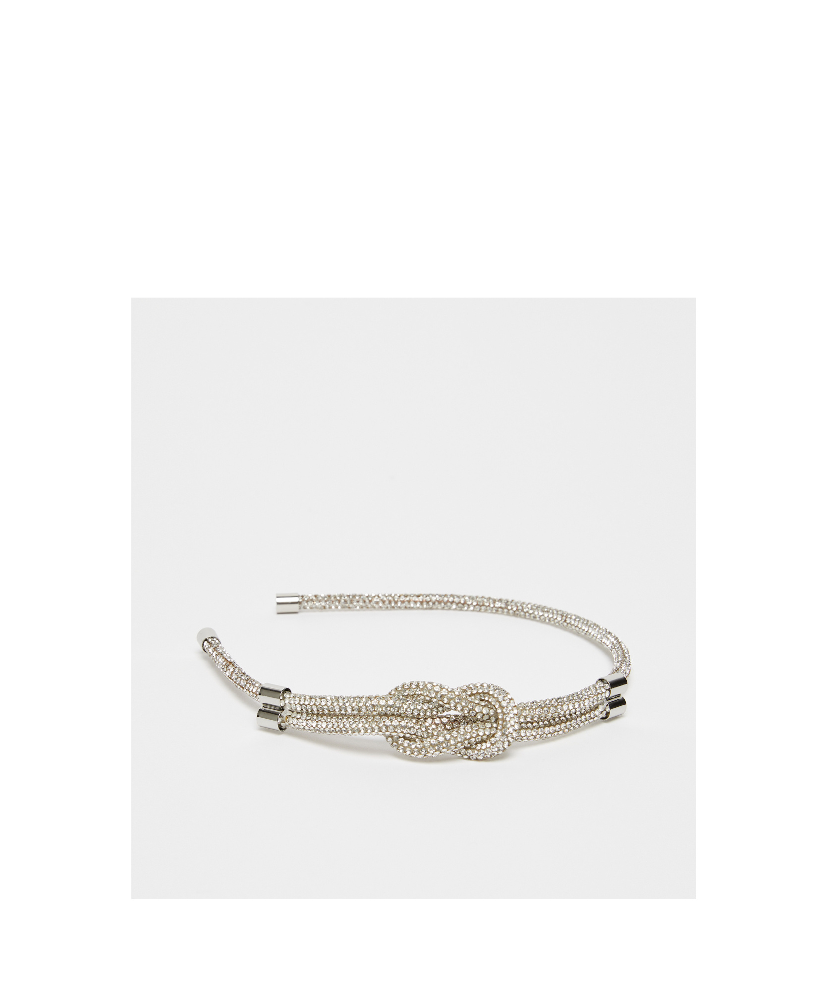 Max Mara Strass Headband In Metallic