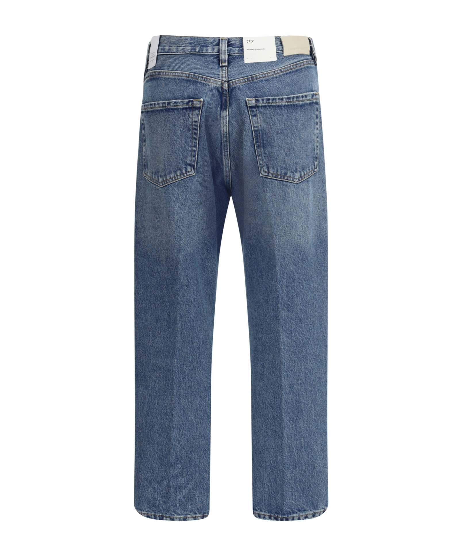 Agolde Five-pocket Denim Trousers In Blue