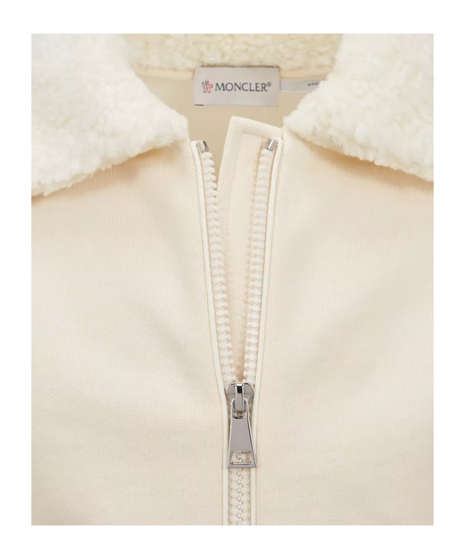 Moncler Girls' Zip Up Cardigan - Big Kid In Nude