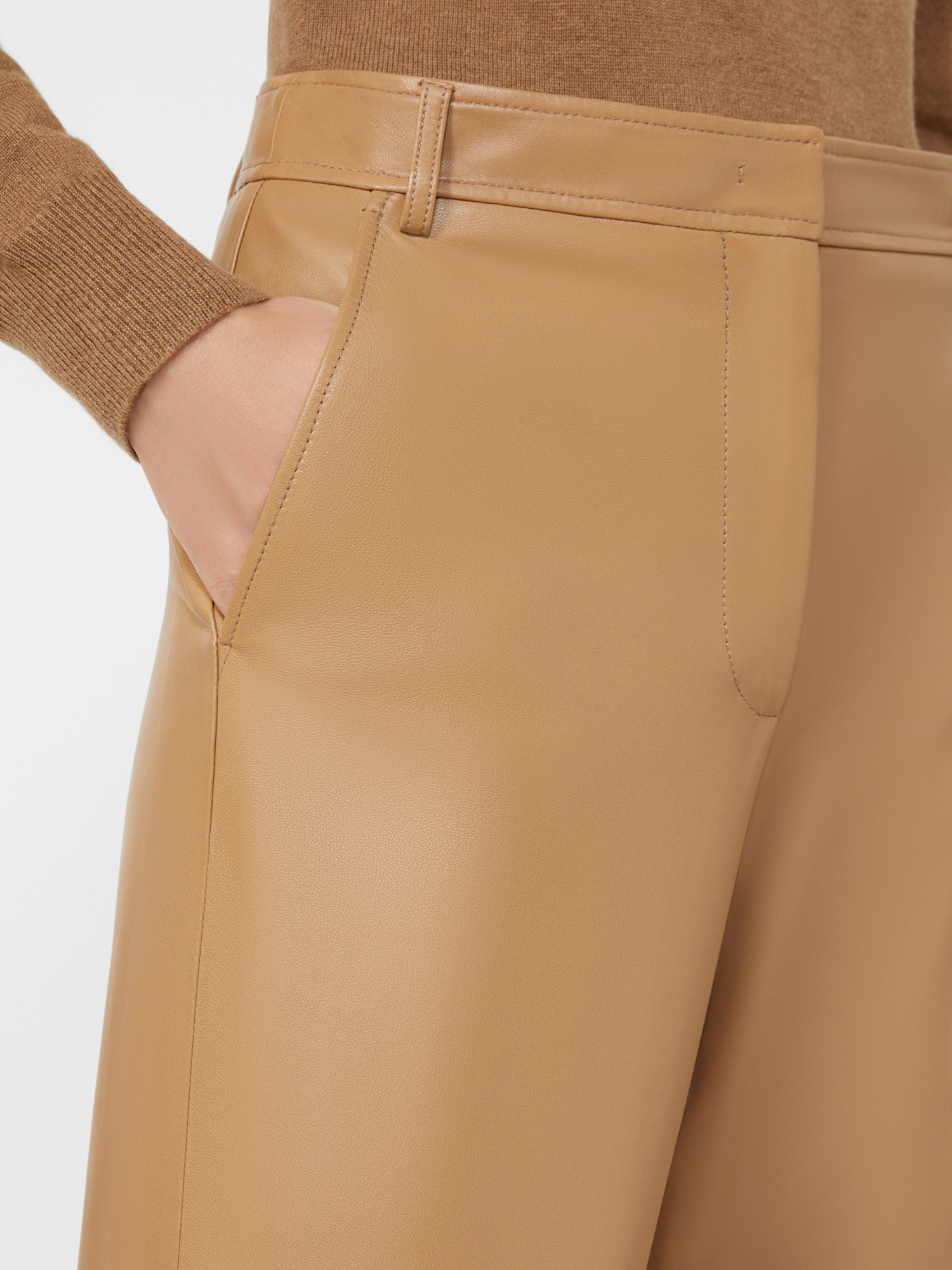 Max Mara Belt Loop Casual Pants In Brown