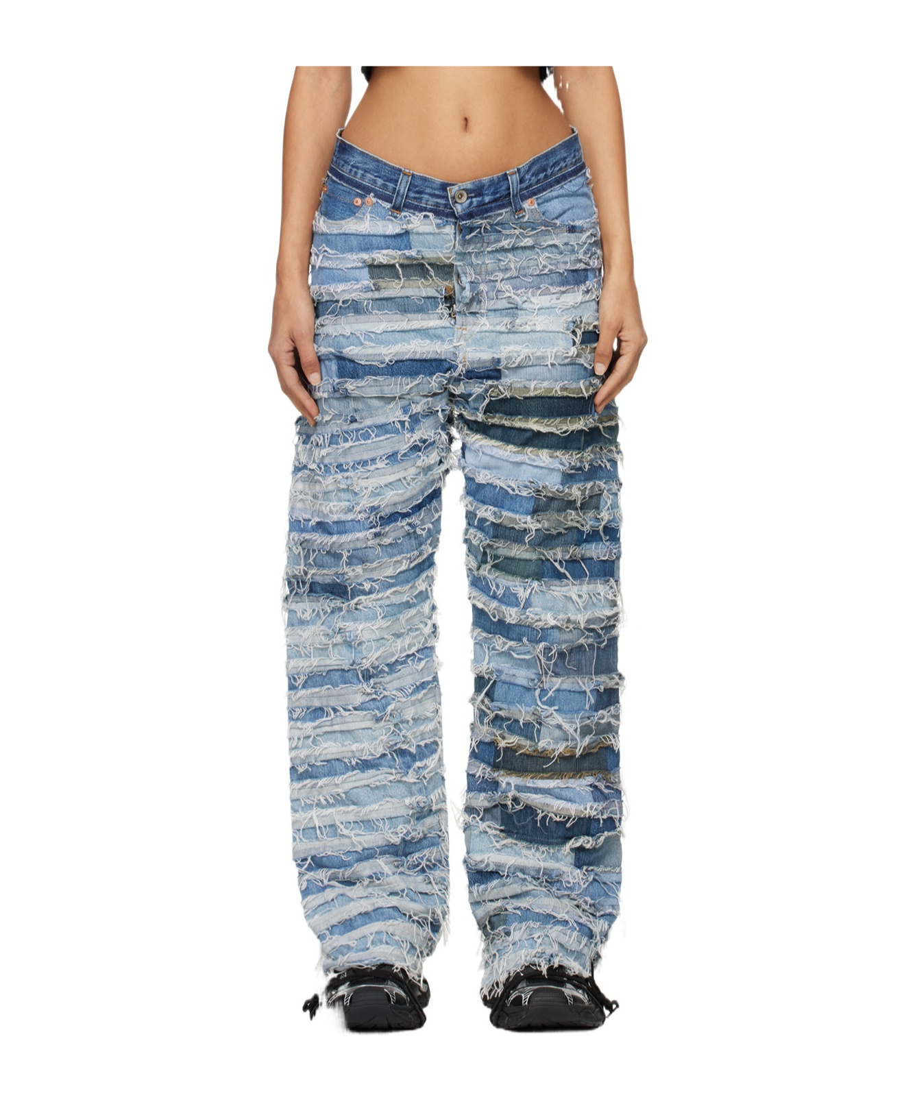Doublet Mummy Upcycle Jeans In Gray