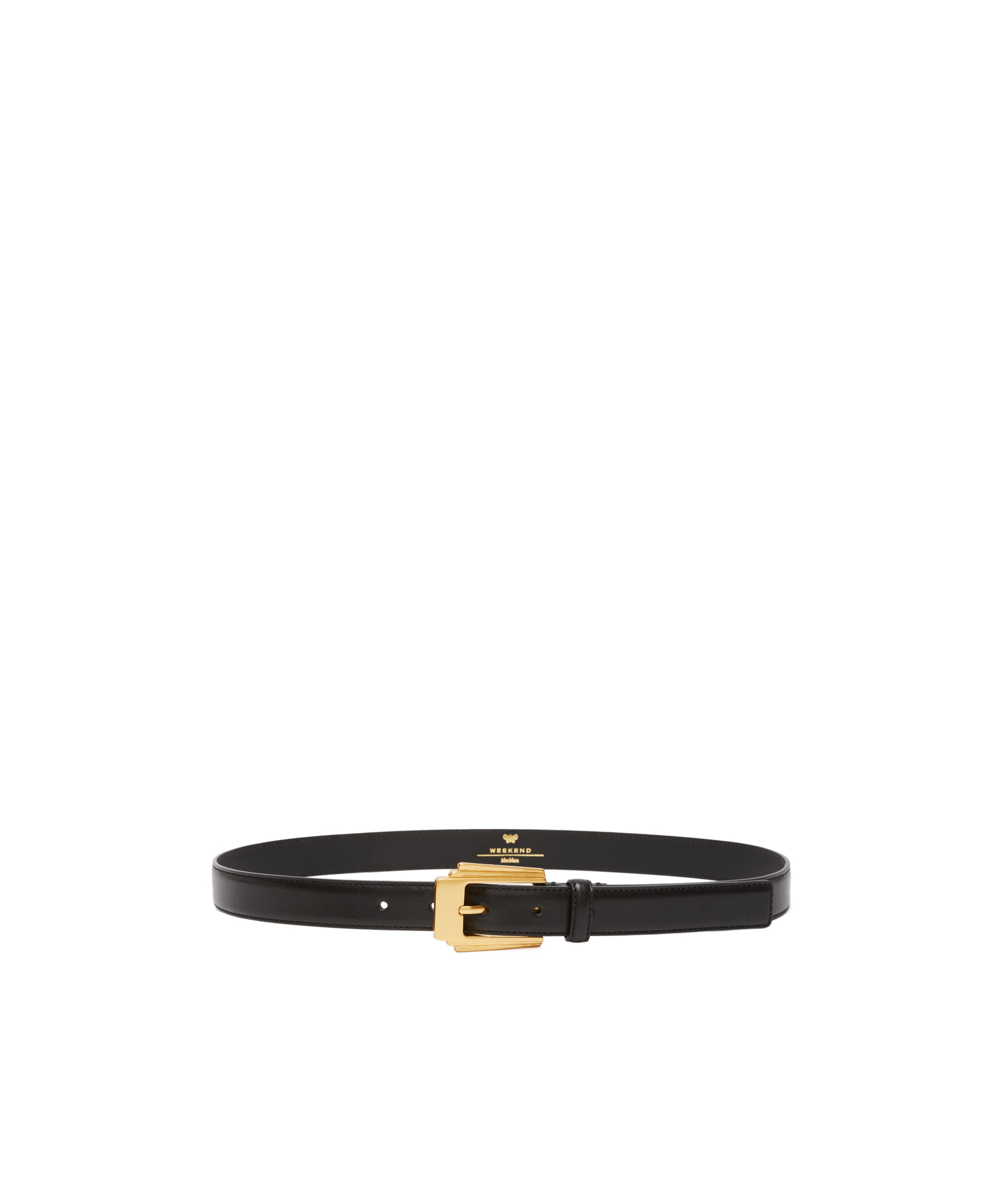 Weekend Max Mara Leather Belt In Black