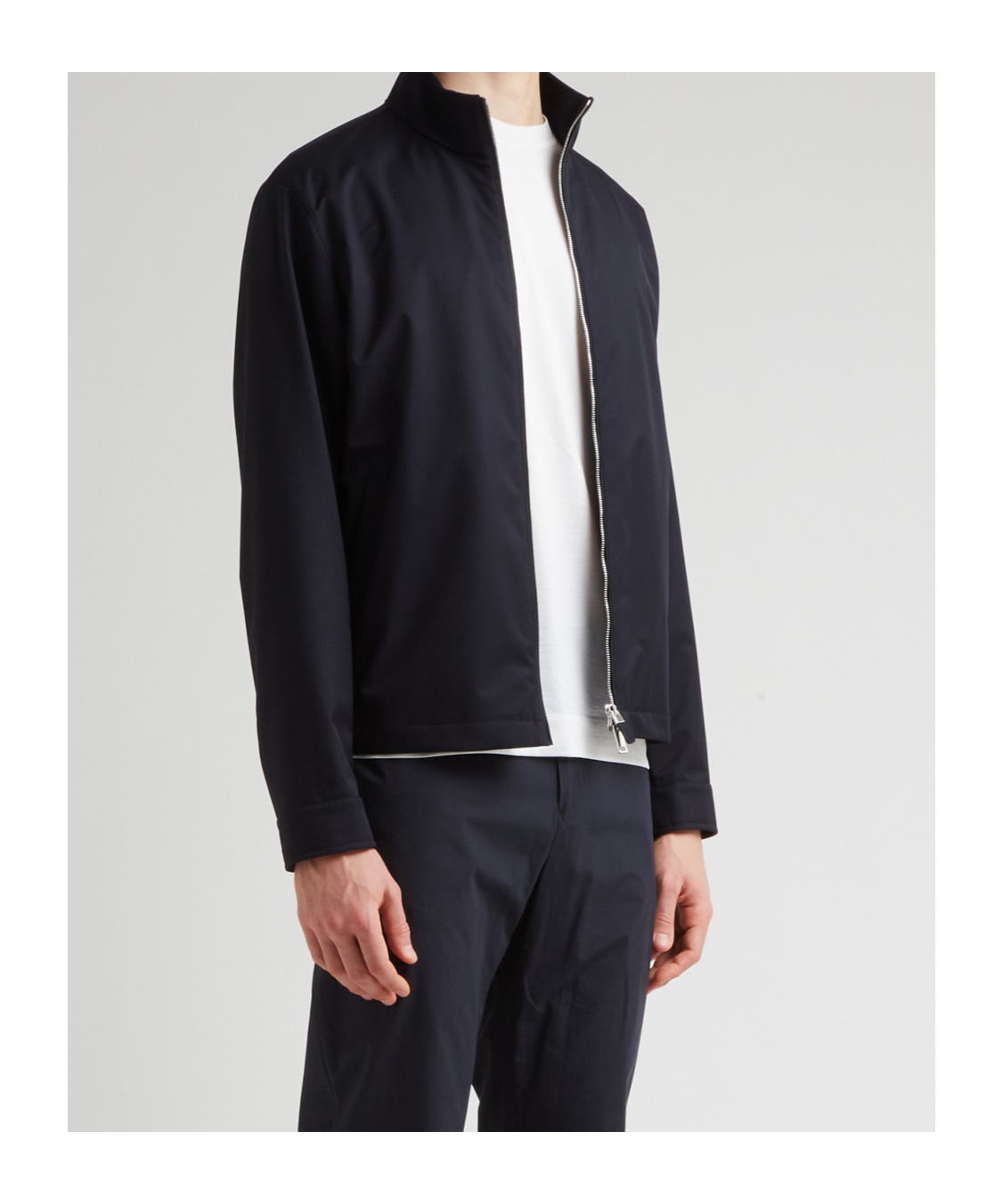 Shop Zegna Long Sleeve Casual Jacket