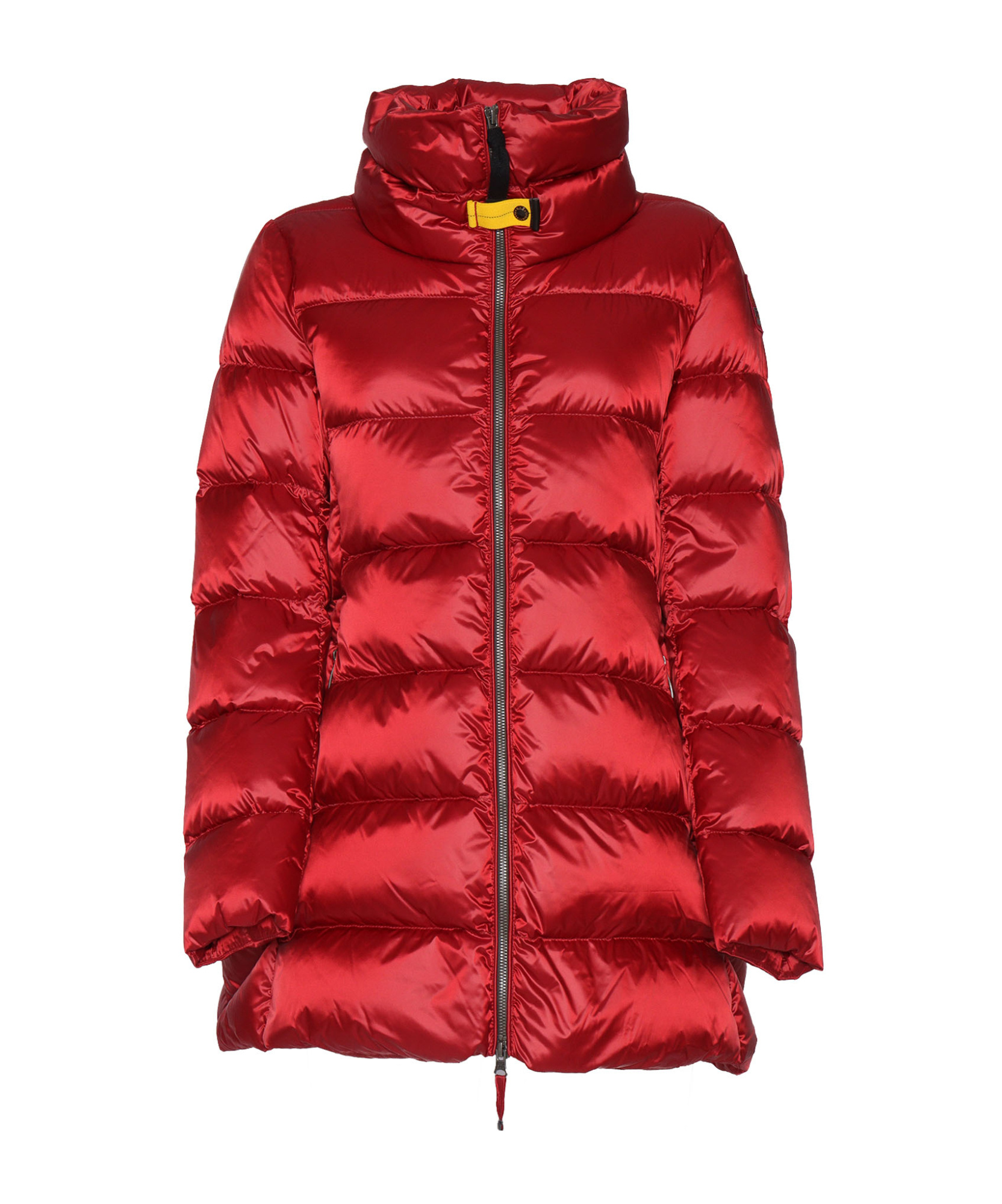 Shop Parajumpers Quilted Long-sleeved Down Jacket In Red